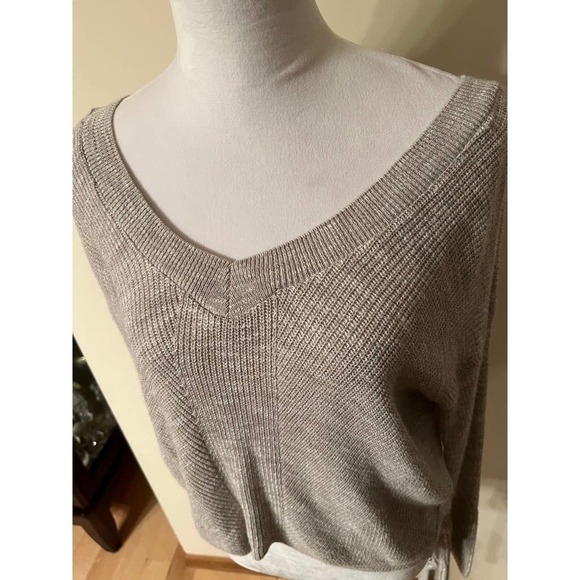 Express Grey Semi-Cropped Sweater - Picture 3 of 5